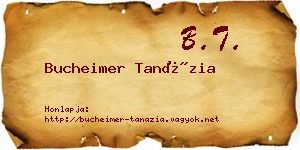Bucheimer Tanázia névjegykártya